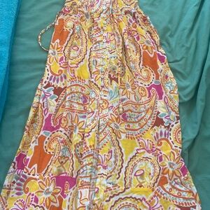 Rachel Zoe Vibrant Paisley Maxi Skirt